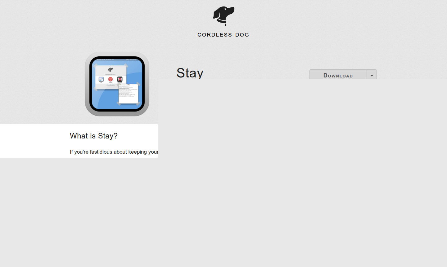 Stay window management software interface showing organized windows