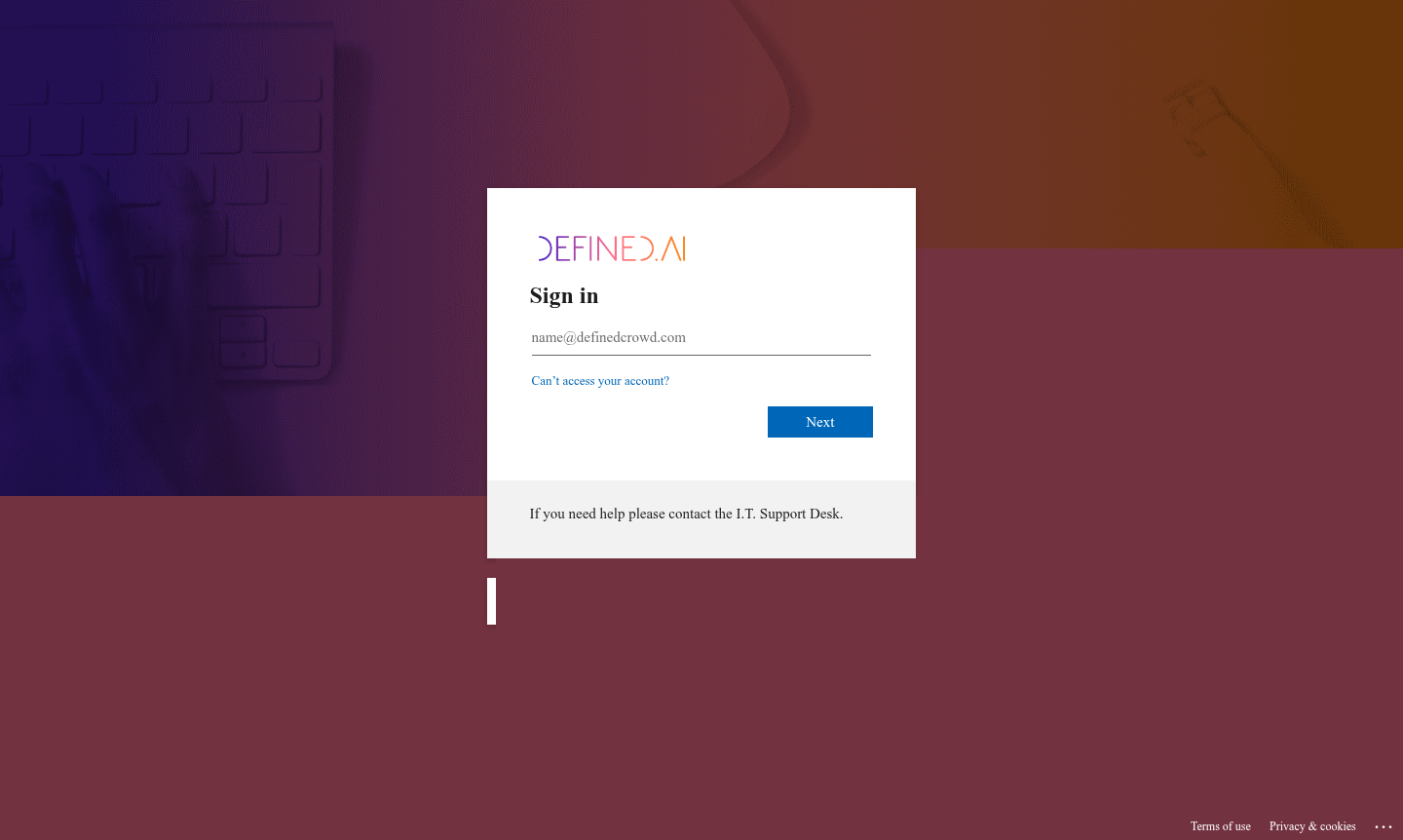 DefinedCrowd platform interface