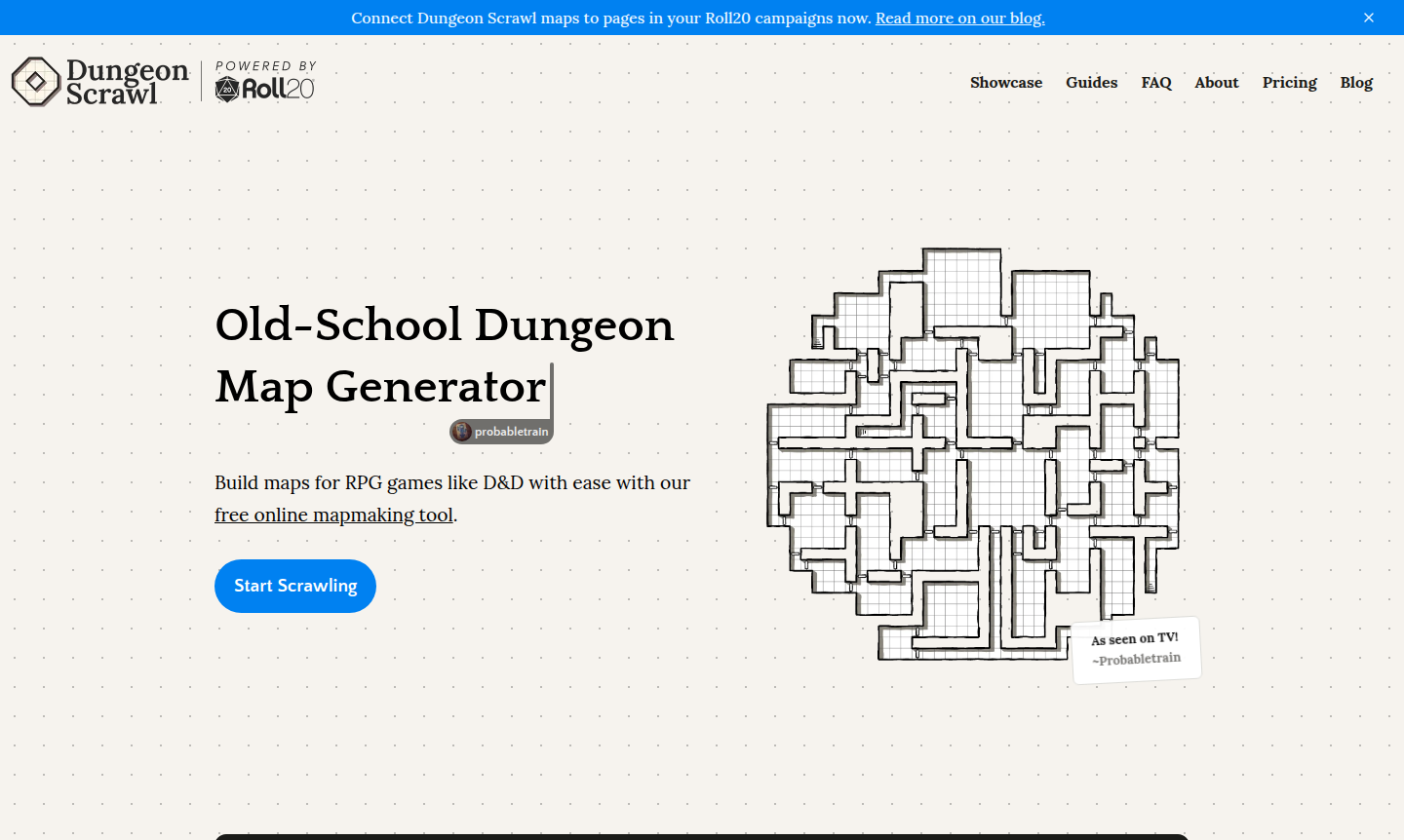 Dungeon Scrawl mapping interface