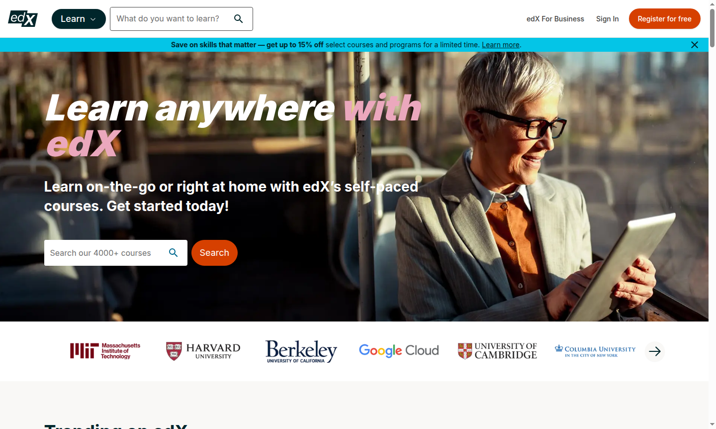 edX course thumbnail