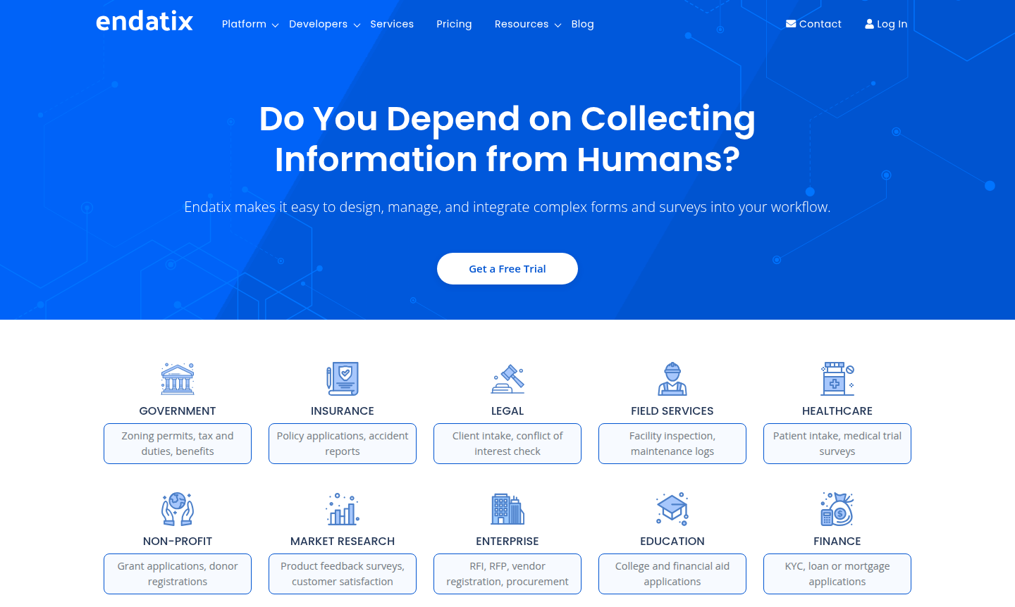 Endatix platform interface