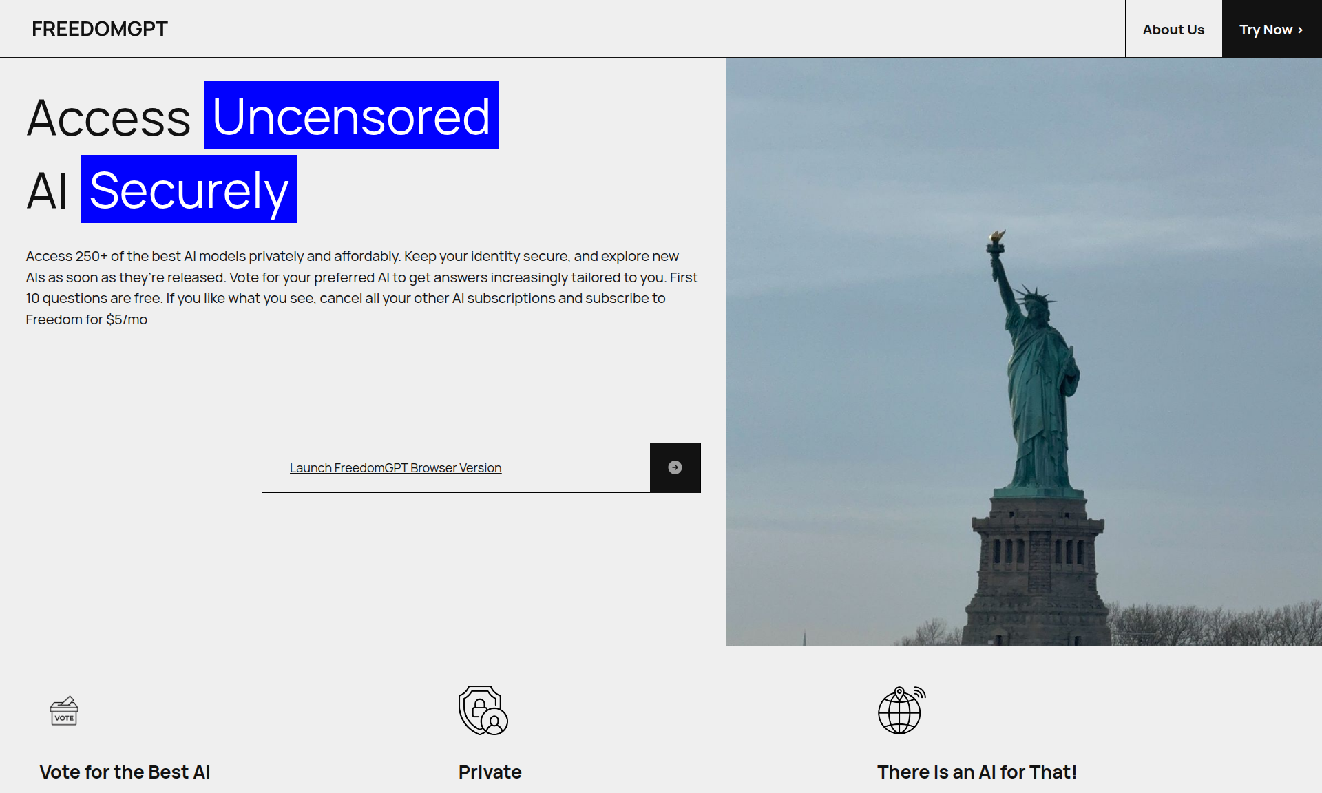 FreedomGPT AI Platform 1