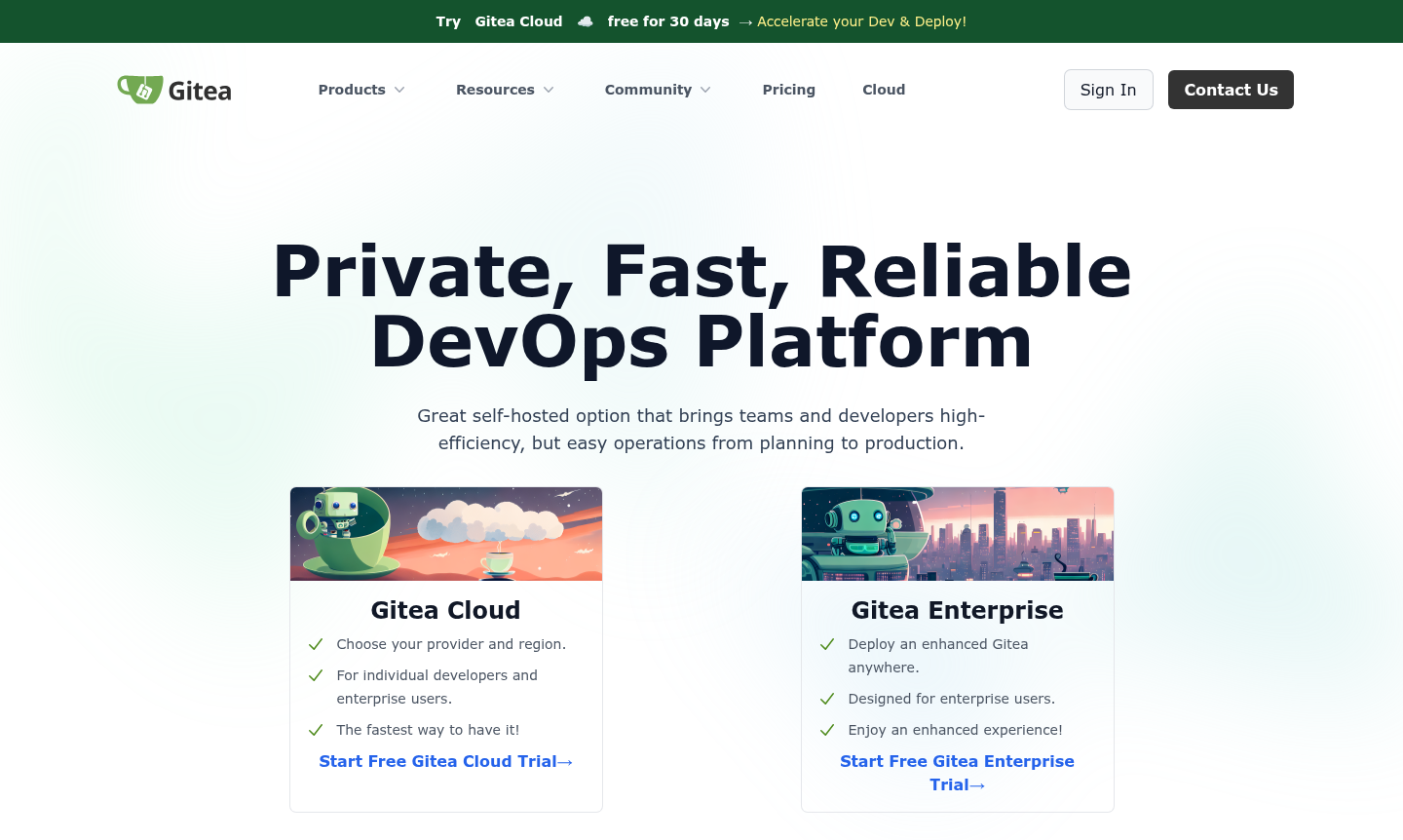 Gitea application thumbnail