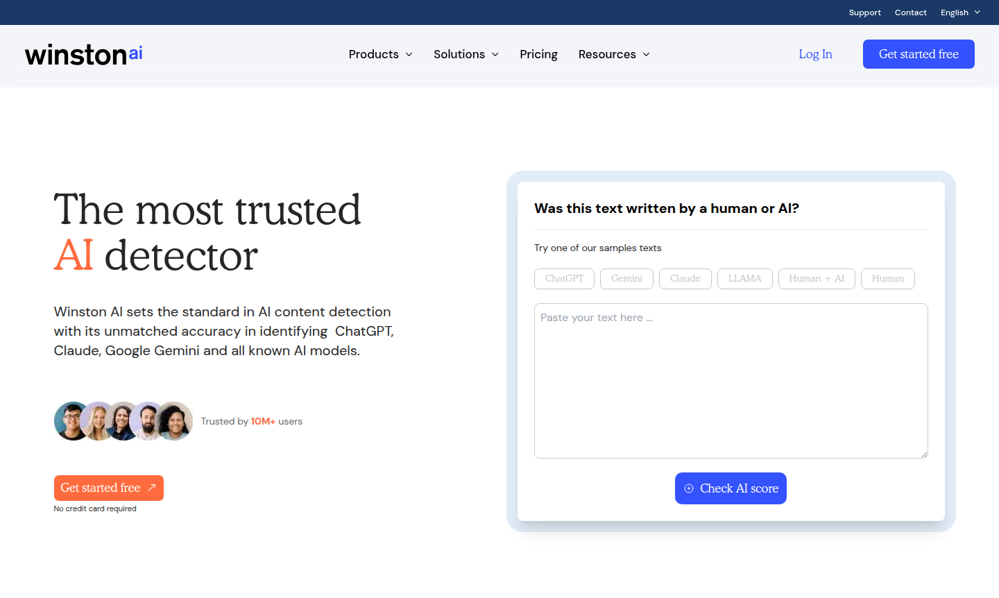 Winston AI thumbnail showing the user interface for AI content detection and analysis