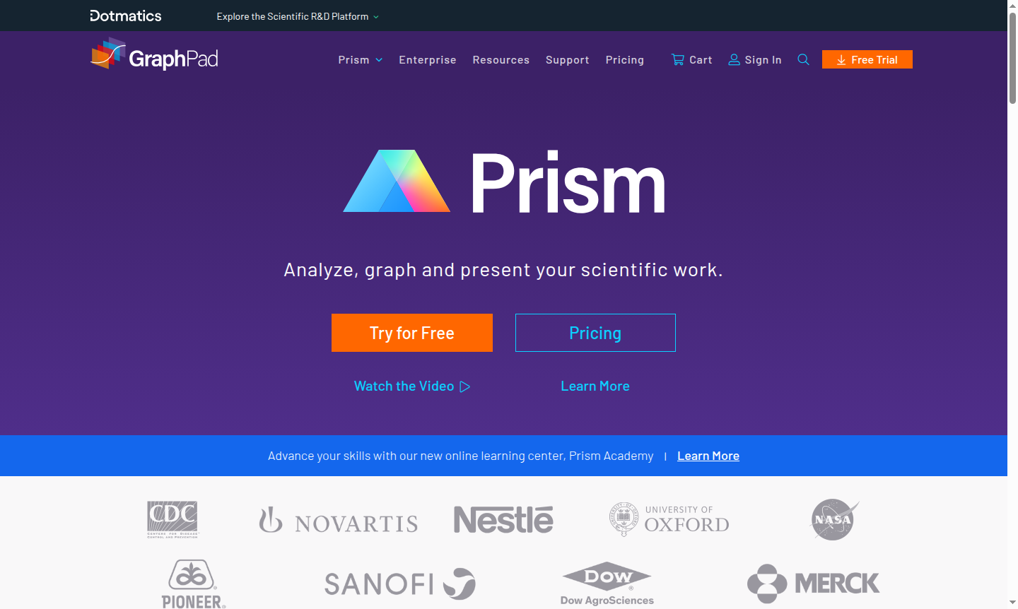 GraphPad Prism software interface