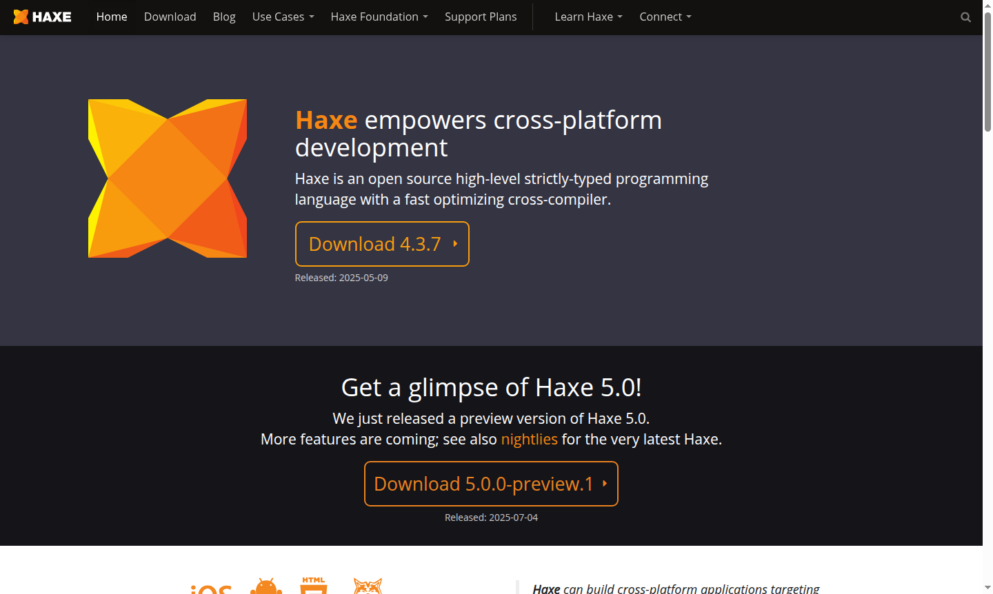Haxe development environment screenshot
