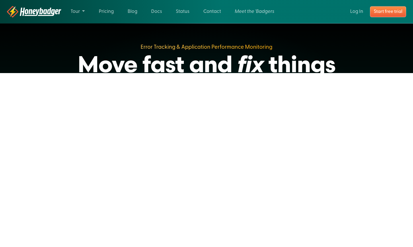Honeybadger monitoring dashboard thumbnail