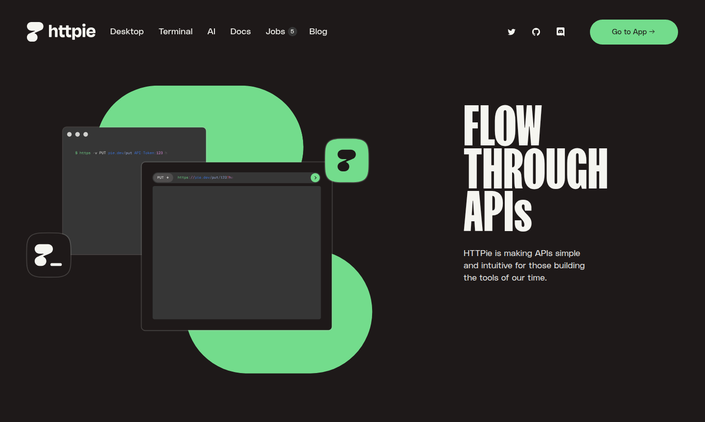 HTTPie interface screenshot