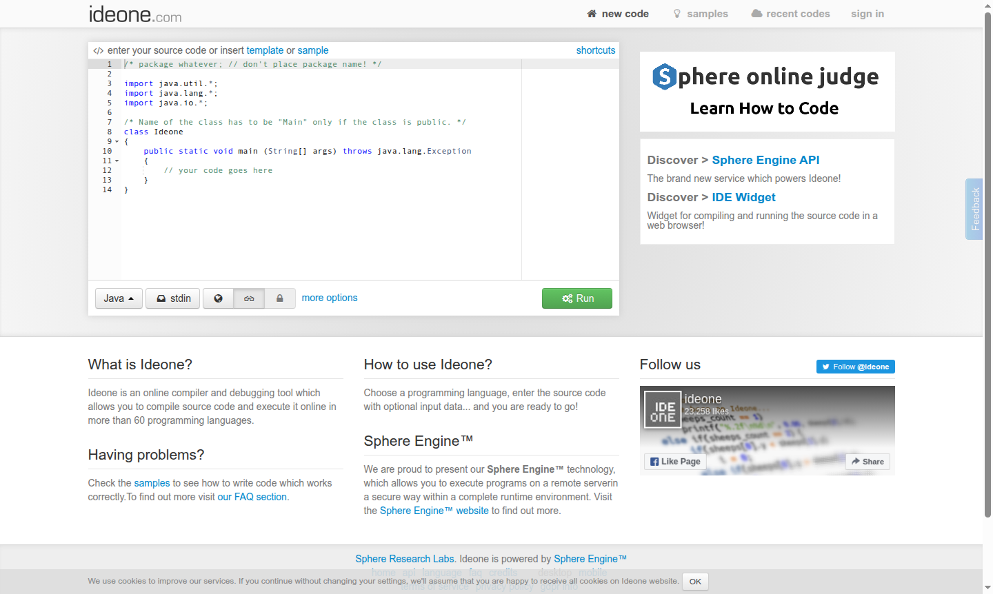 Ideone tool thumbnail