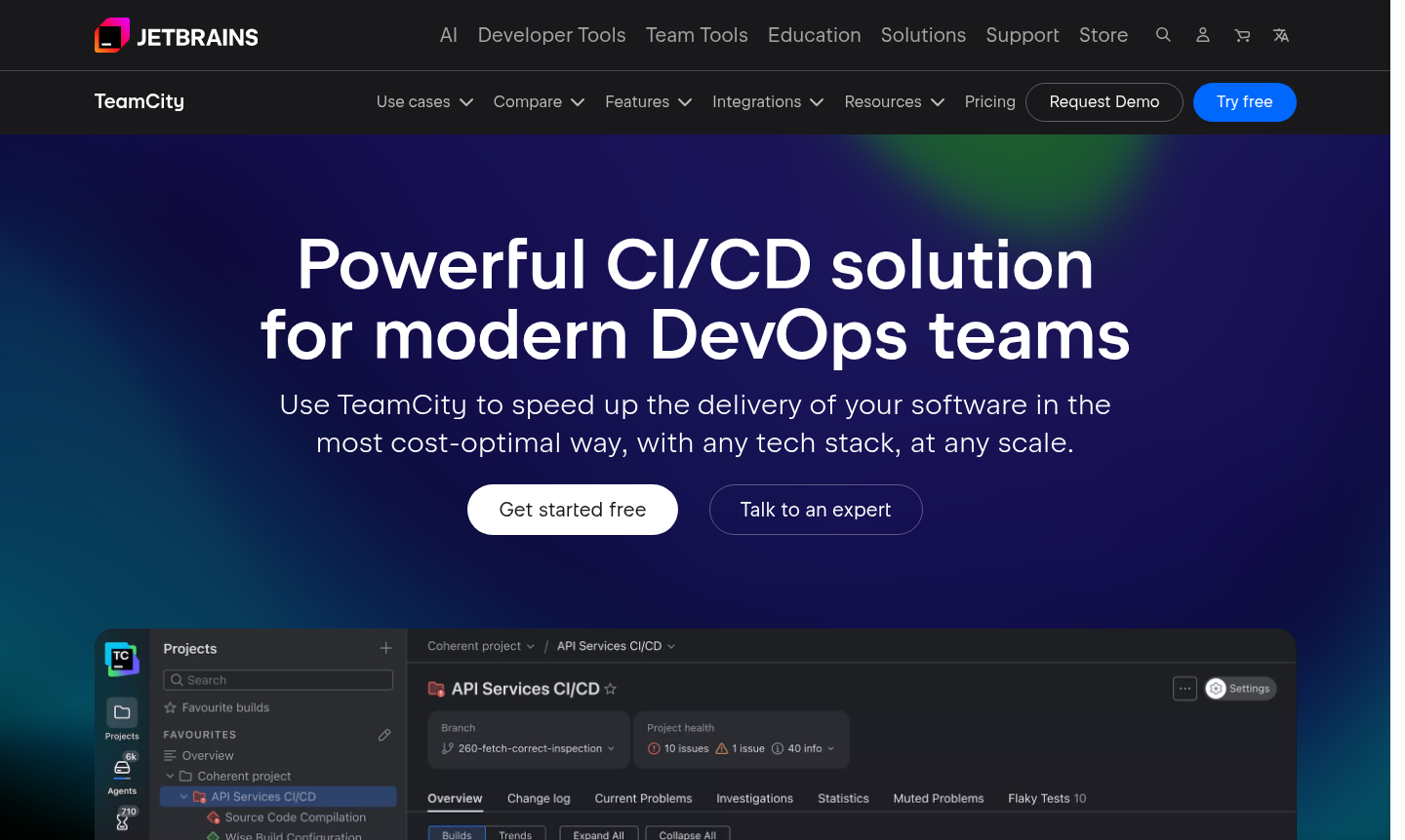 TeamCity dashboard preview