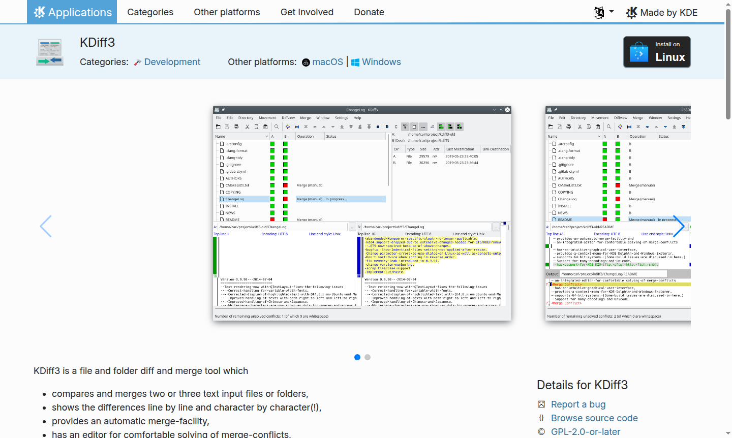 KDiff3 thumbnail