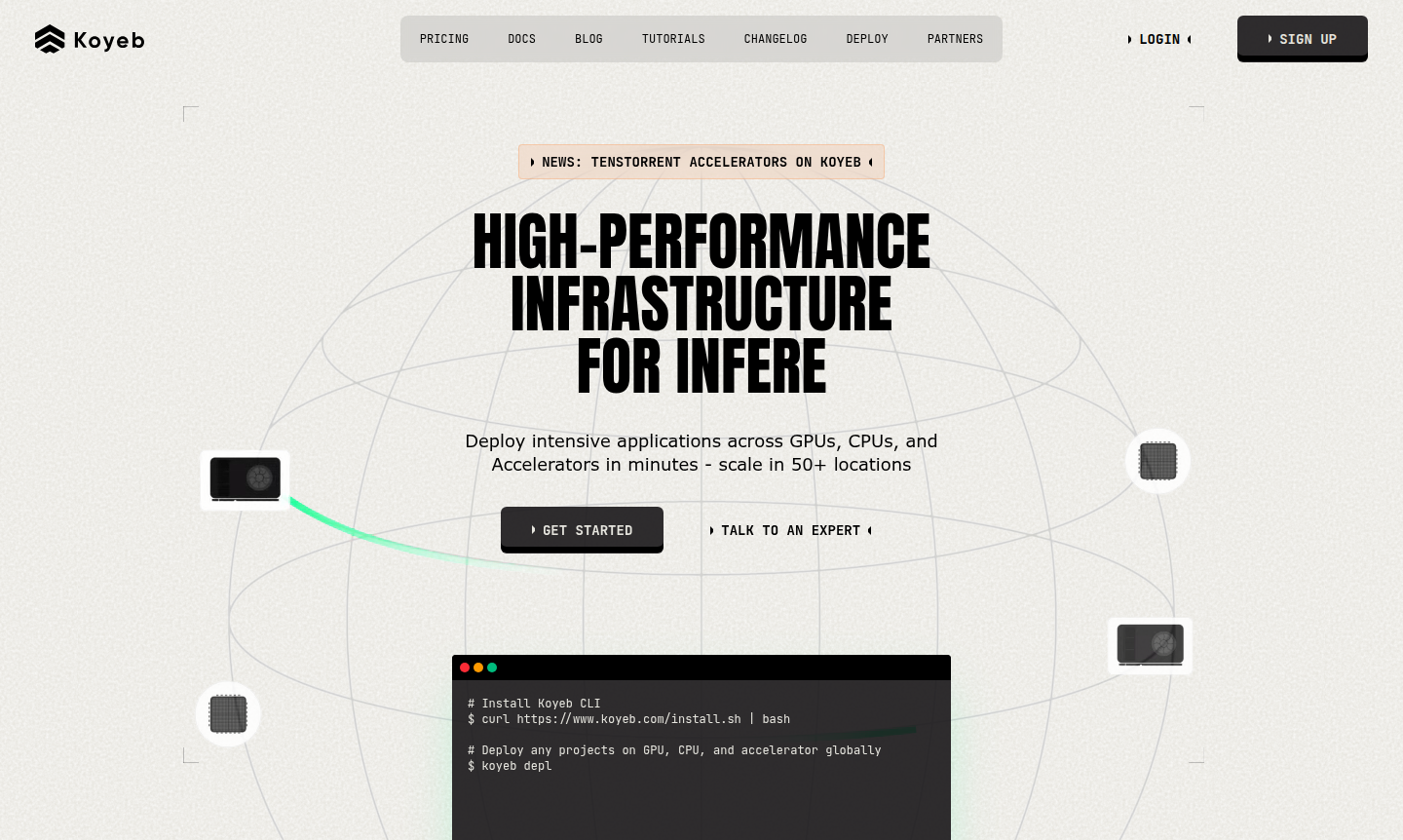 Koyeb platform thumbnail image