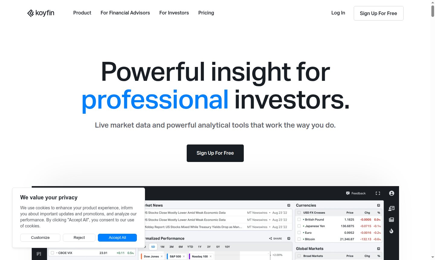Koyfin dashboard thumbnail