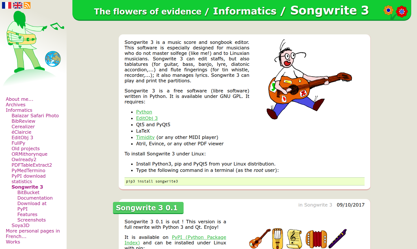 Songwrite 3 application interface showing music score editing