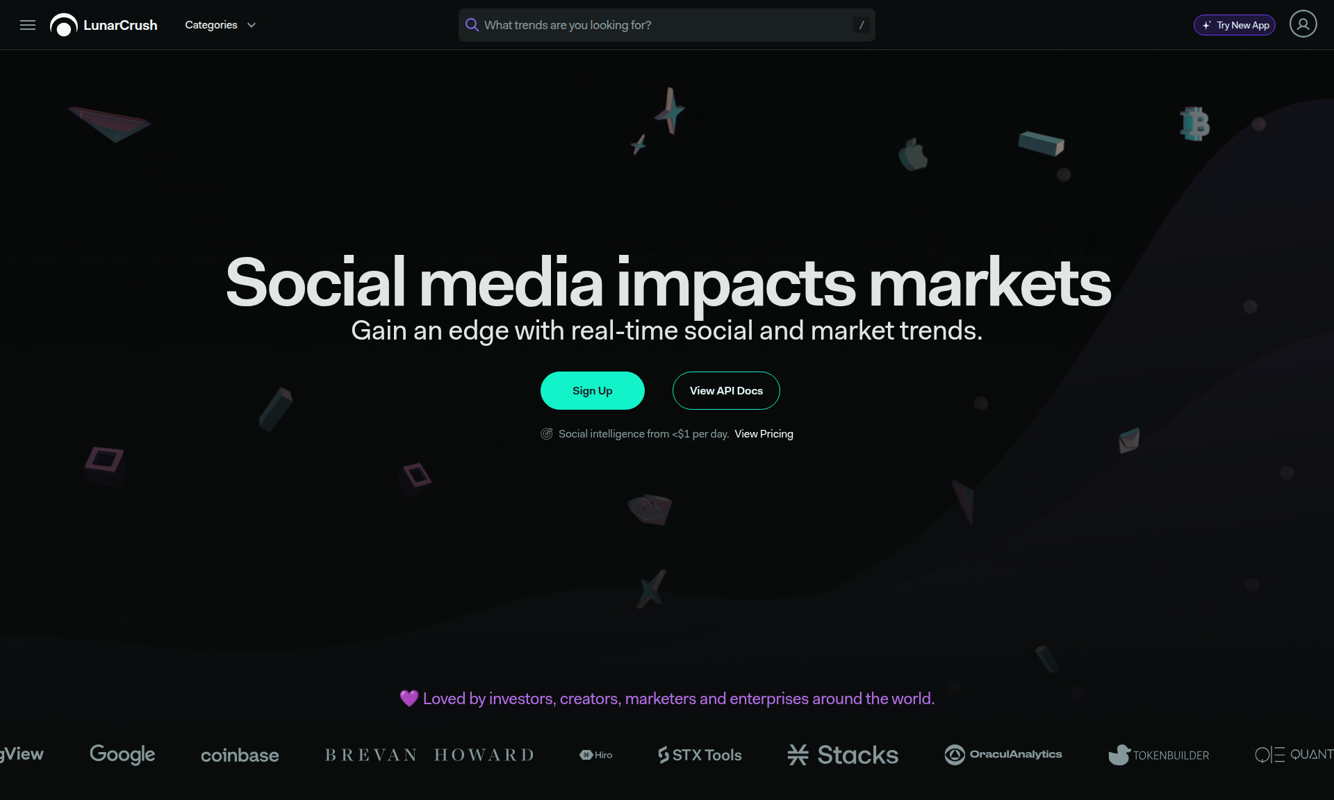 LunarCrush - Análisis de redes sociales para mercados de criptomonedas 1