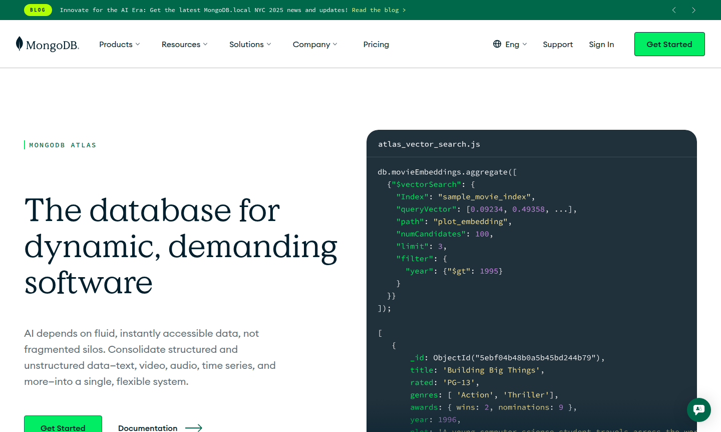 MongoDB Atlas thumbnail