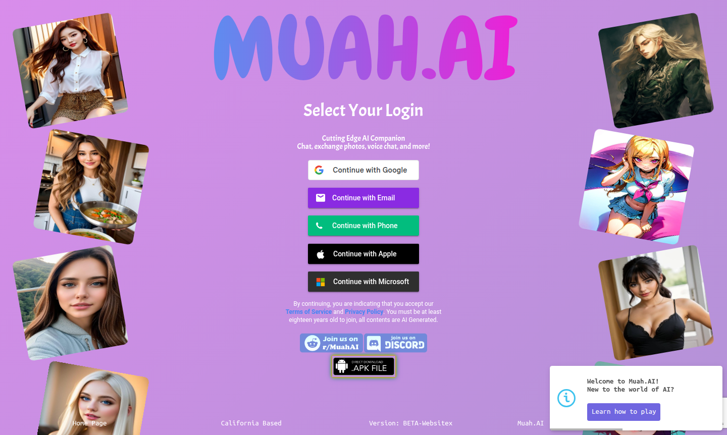 Muah.AI platform thumbnail showing chat and voice features
