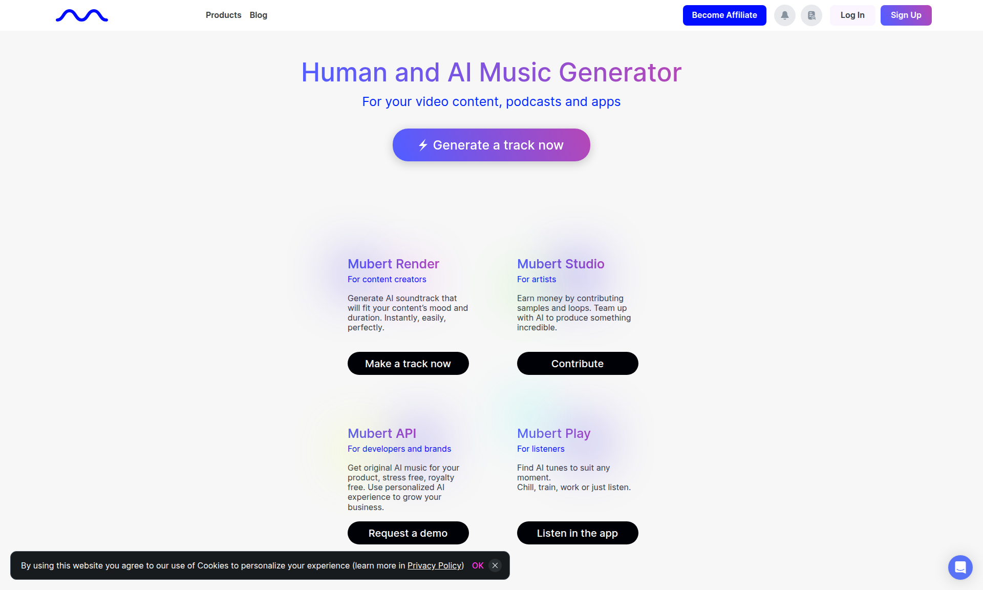 Mubert Generador de Música con IA 1