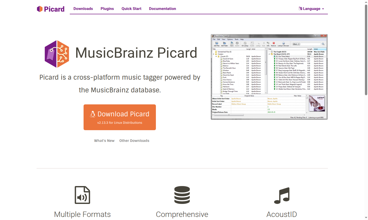 MusicBrainz Picard thumbnail