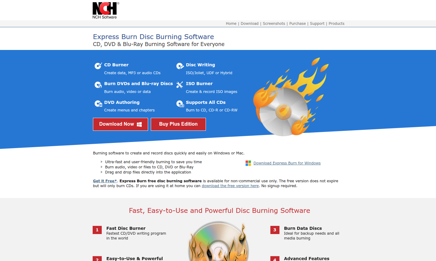 Express Burn software interface