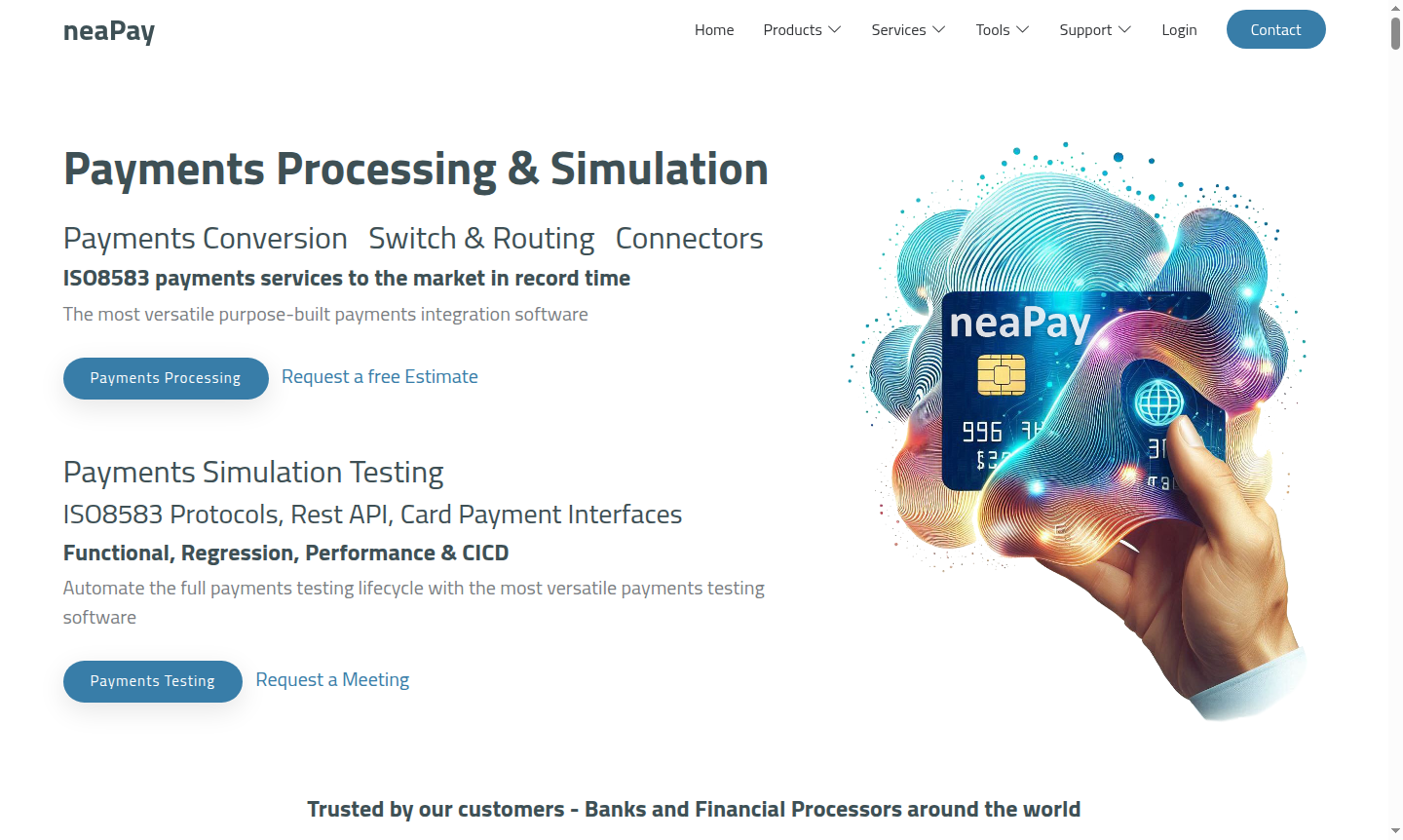NeaPay software interface