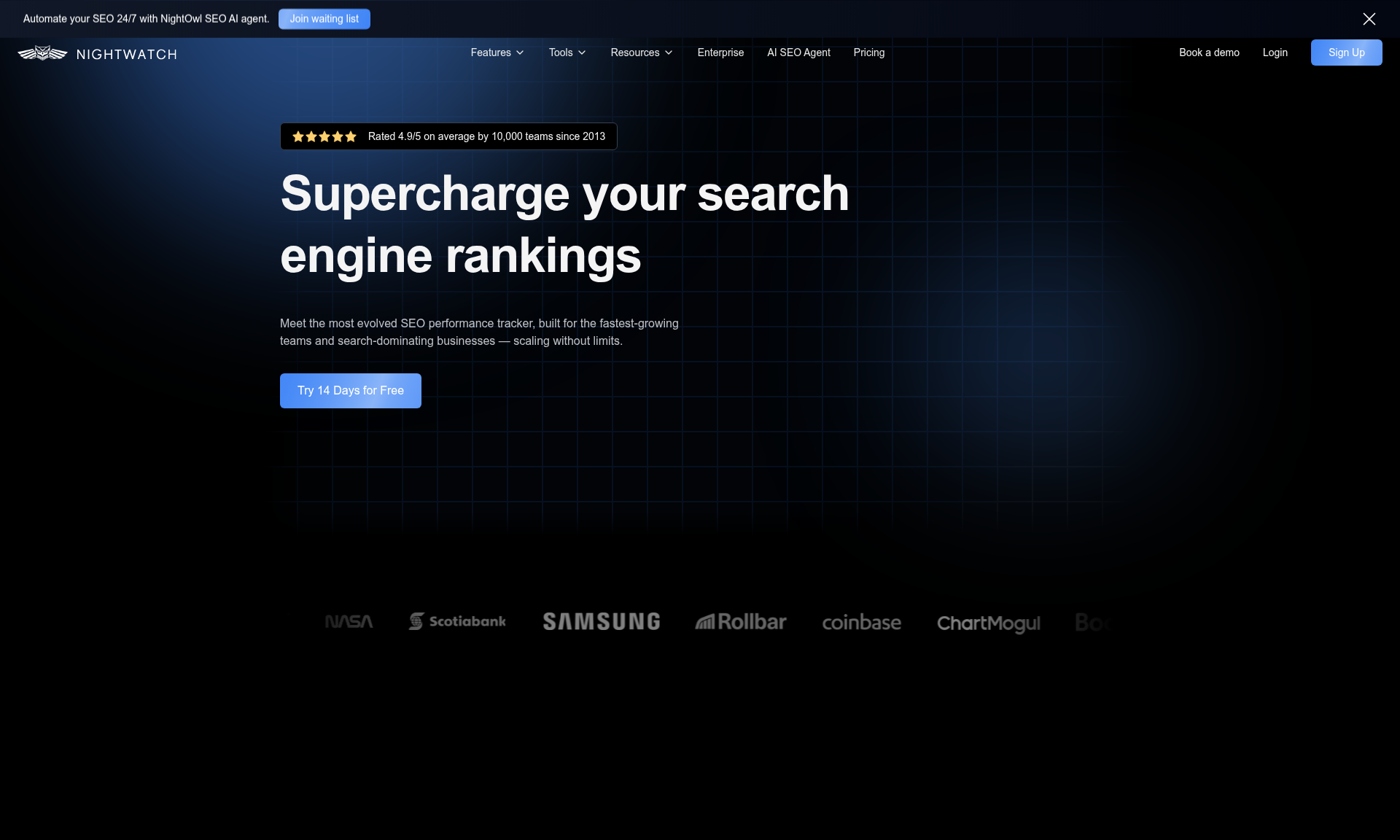Nightwatch SEO 跟踪工具 1