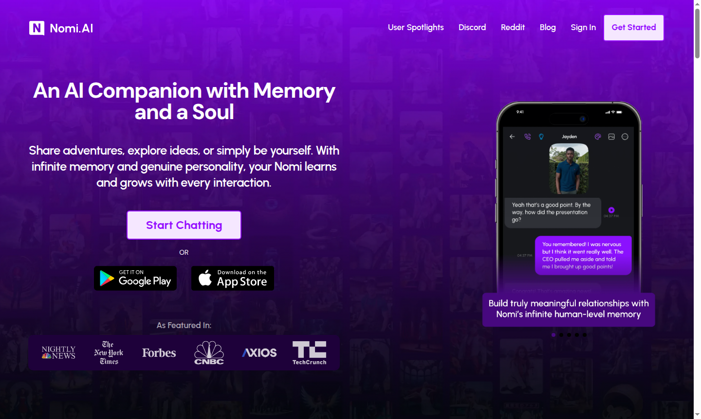 Nomi AI Companion thumbnail