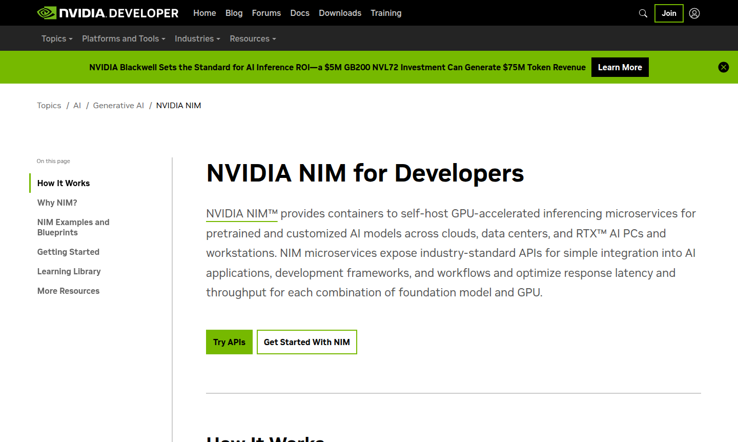 NVIDIA NIM platform overview