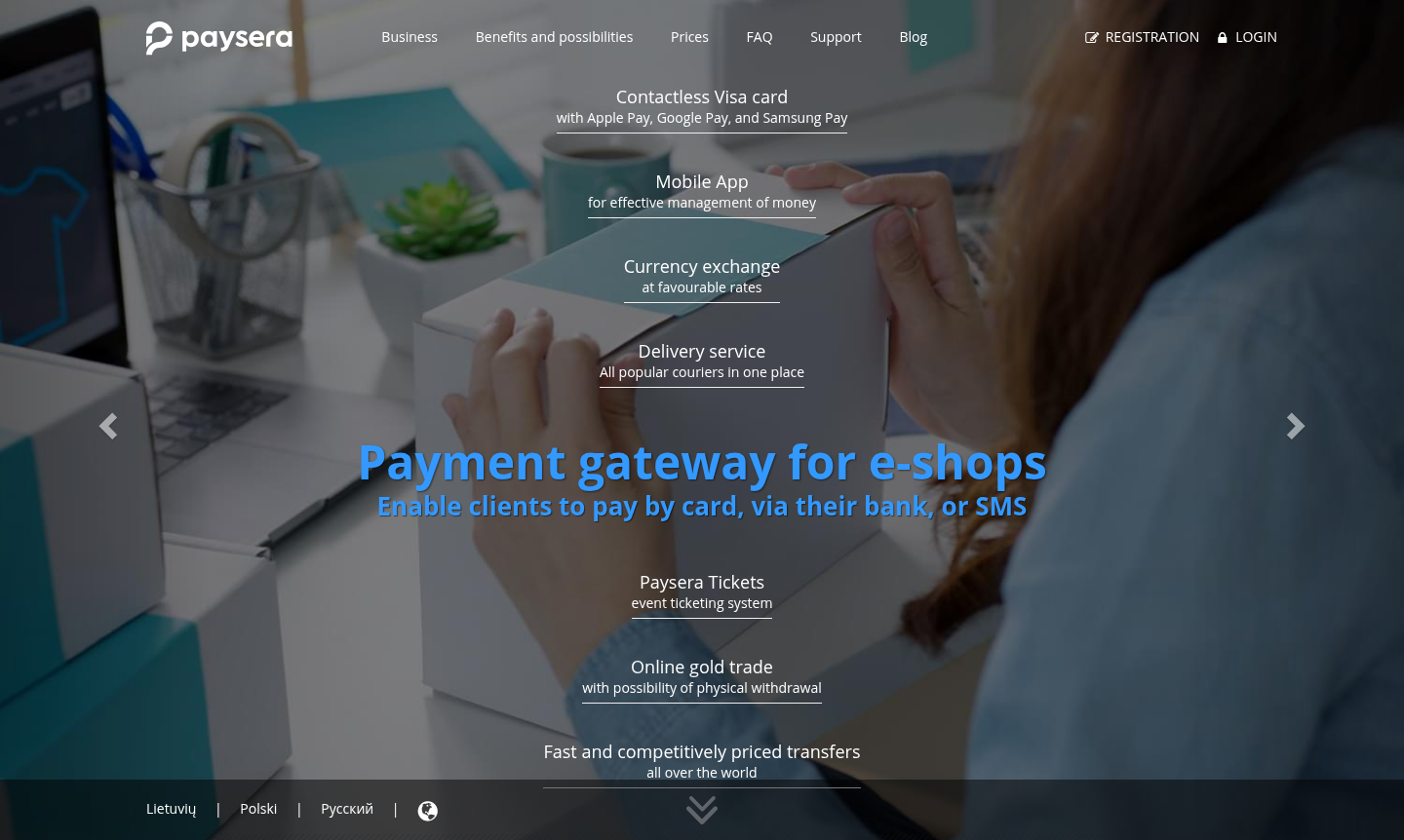 Paysera service overview