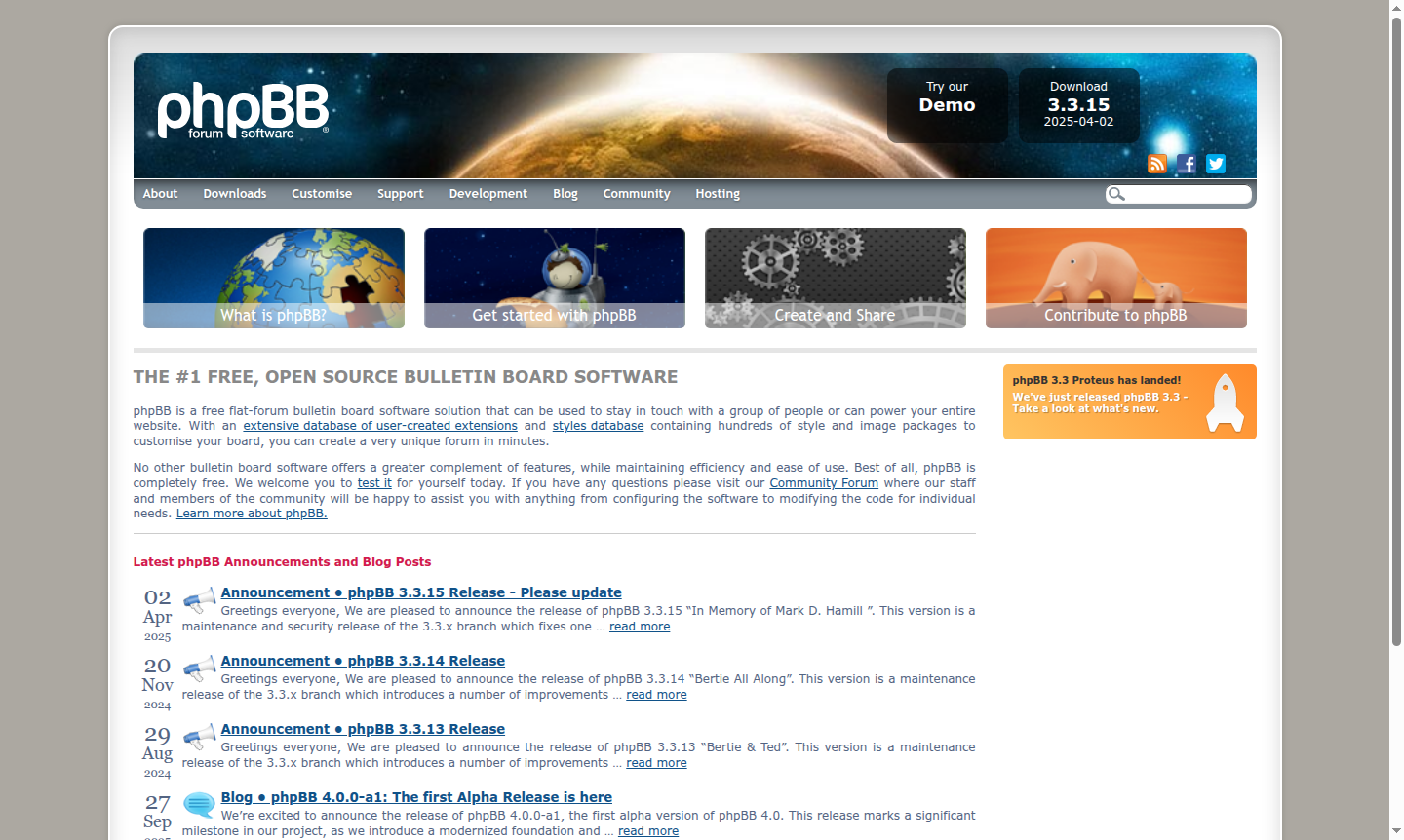 phpBB forum software thumbnail
