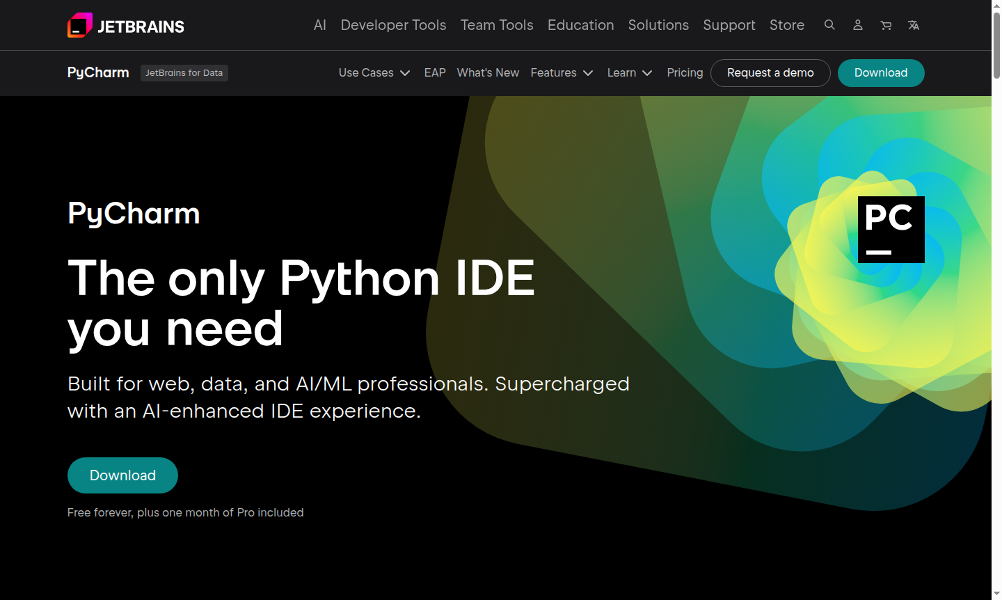 PyCharm development environment