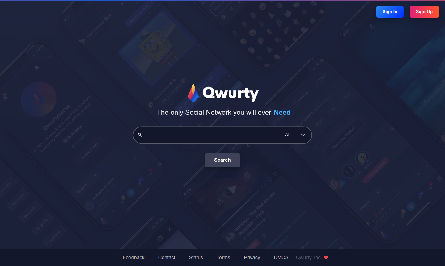 Qwurty platform interface