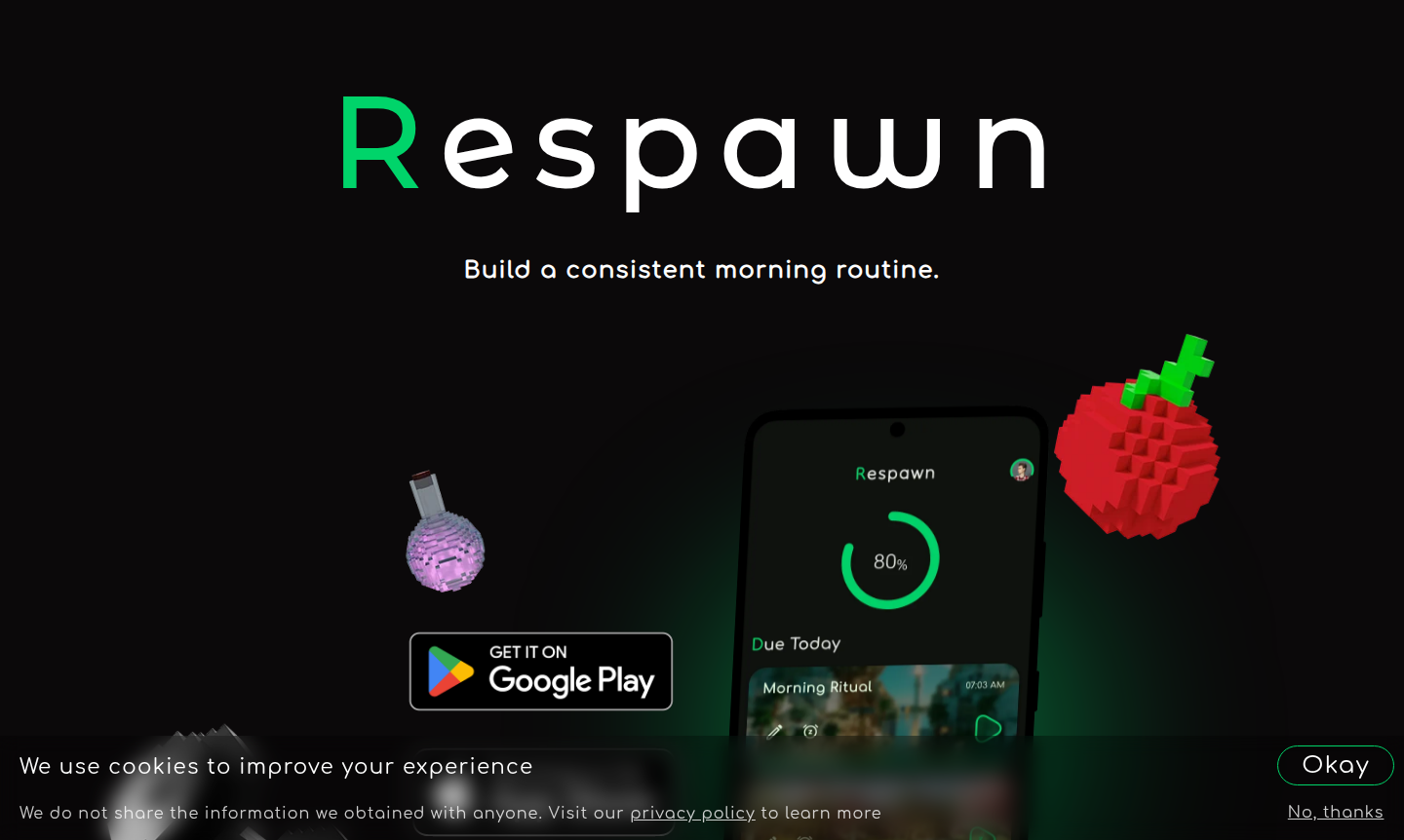 Respawn app interface screenshot