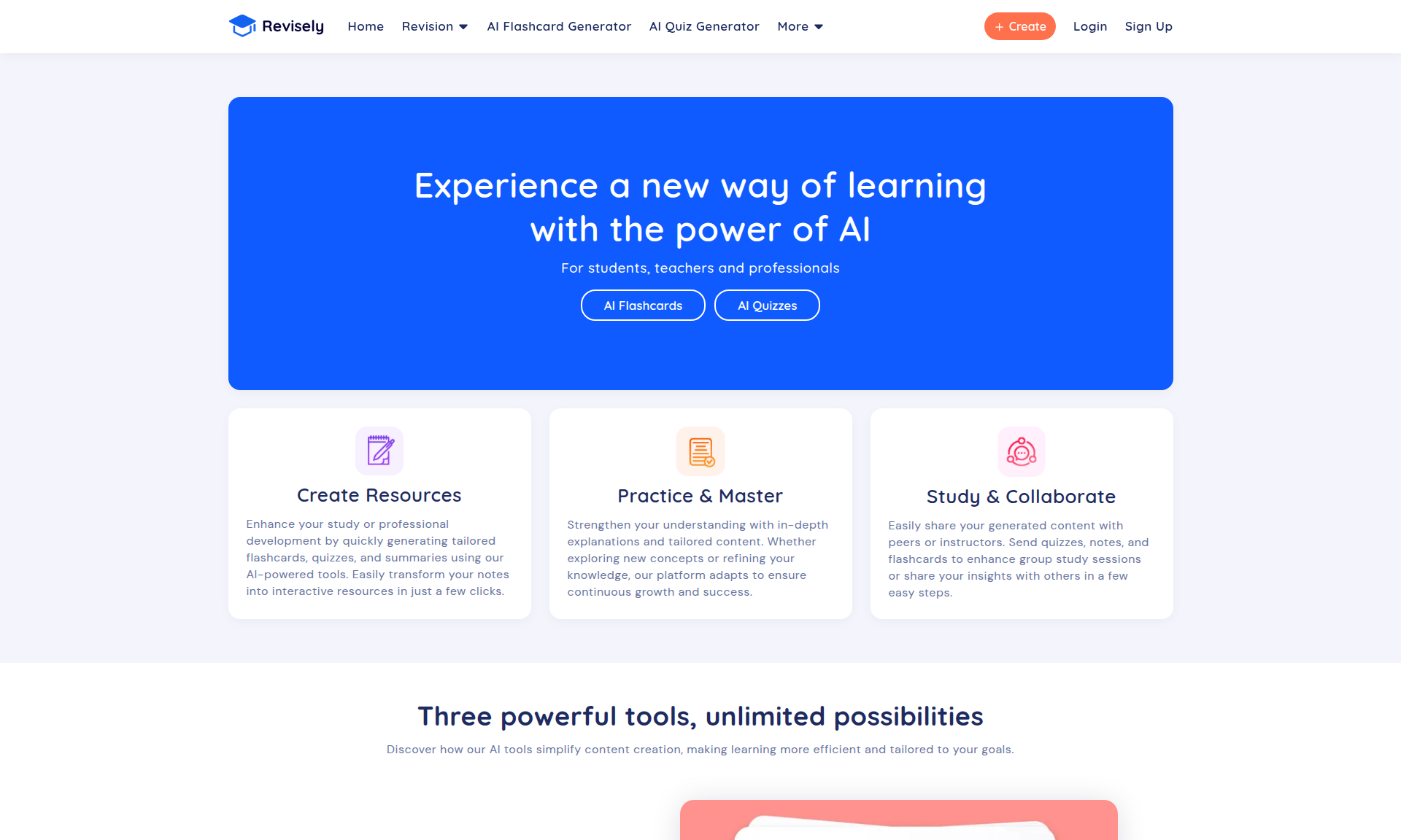 Revisely AI Quiz Generator 1