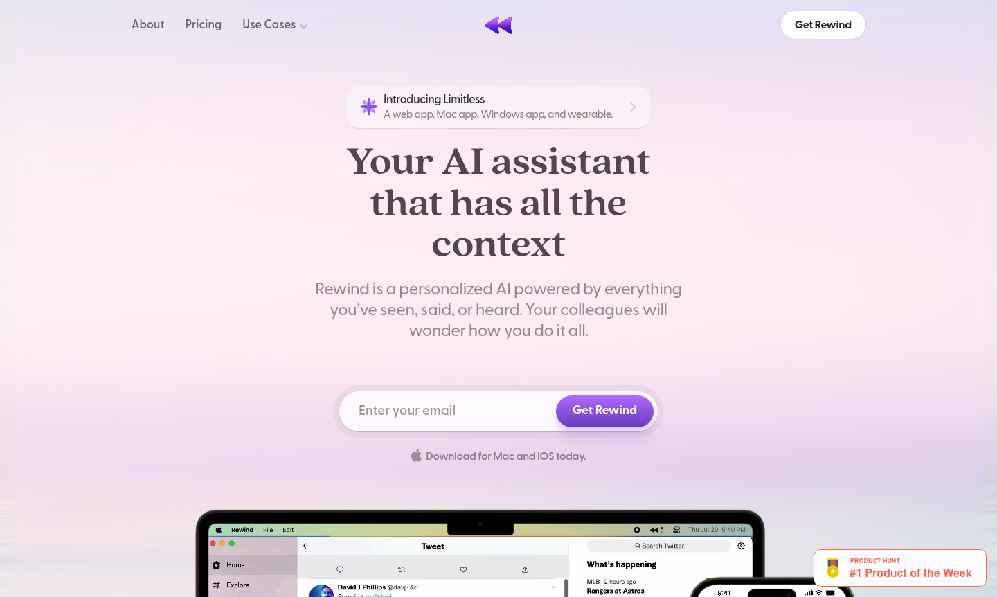 Rewind AI tool thumbnail image