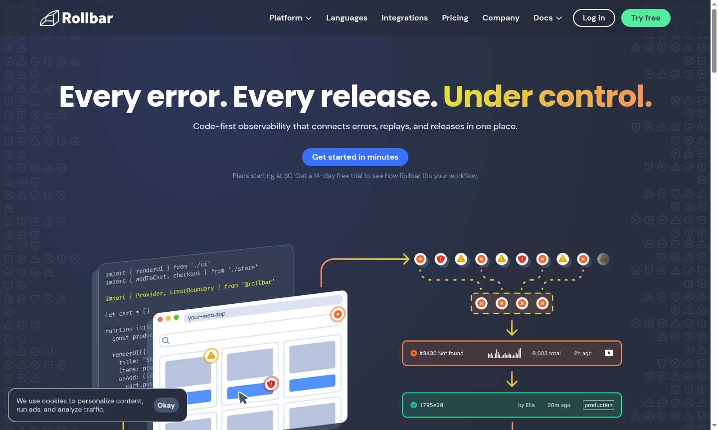 Rollbar tool interface