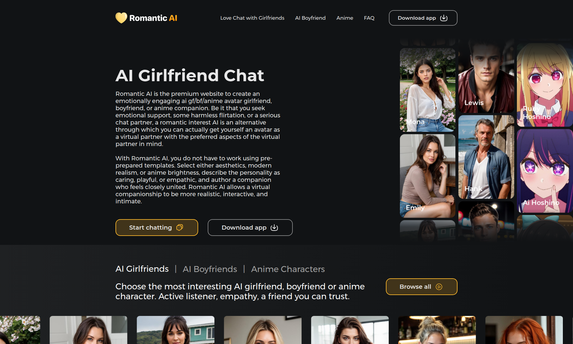 RomanticAI - AI Girlfriend Chat & Love Simulator 1