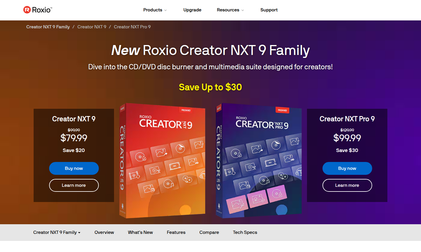 Roxio Creator NXT 9 application thumbnail