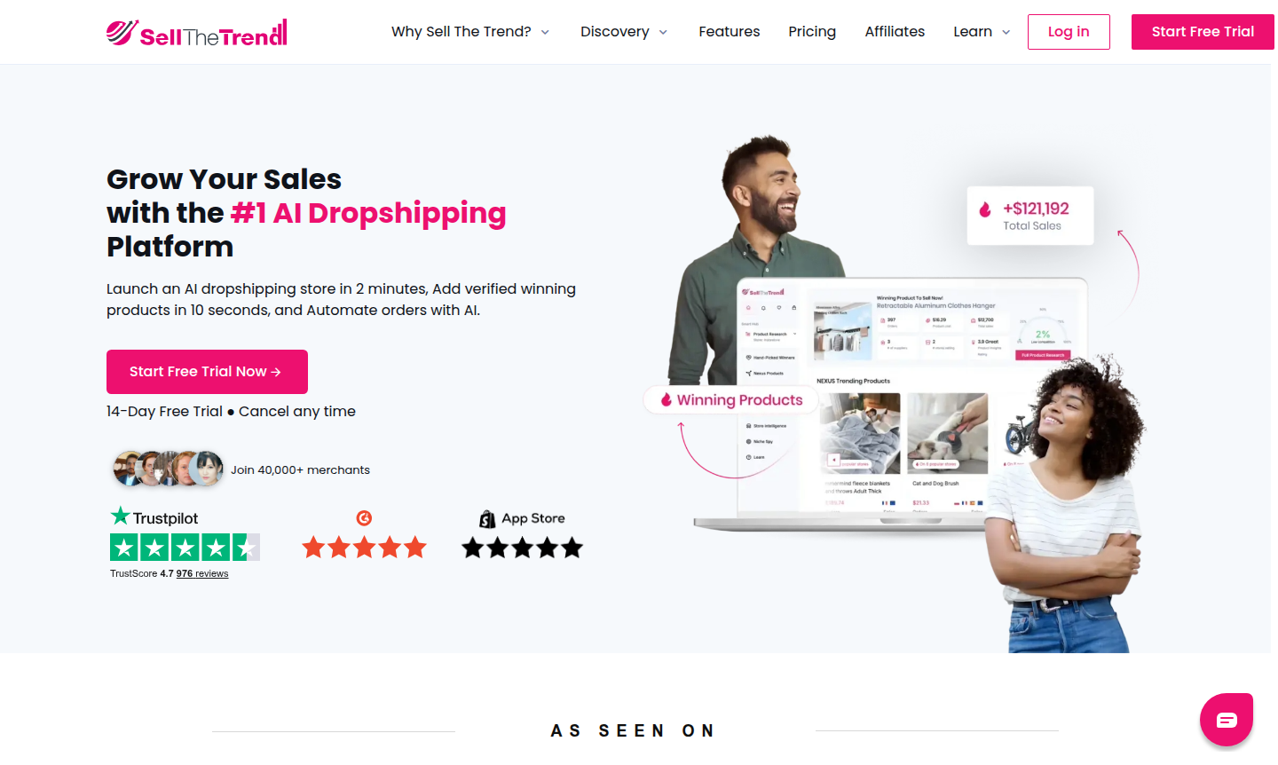 Sell The Trend platform interface