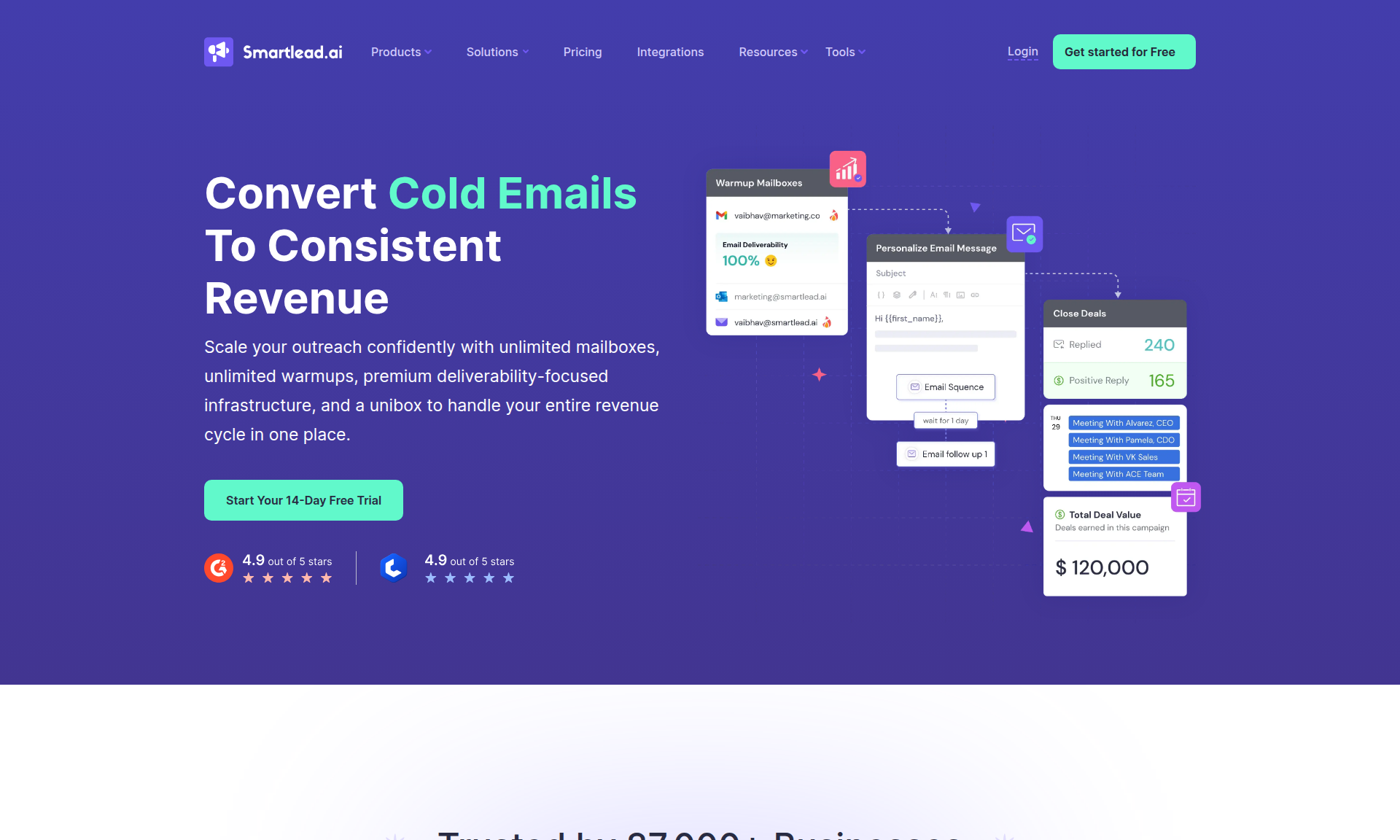 Smartlead AI Cold Email Outreach Platform 1