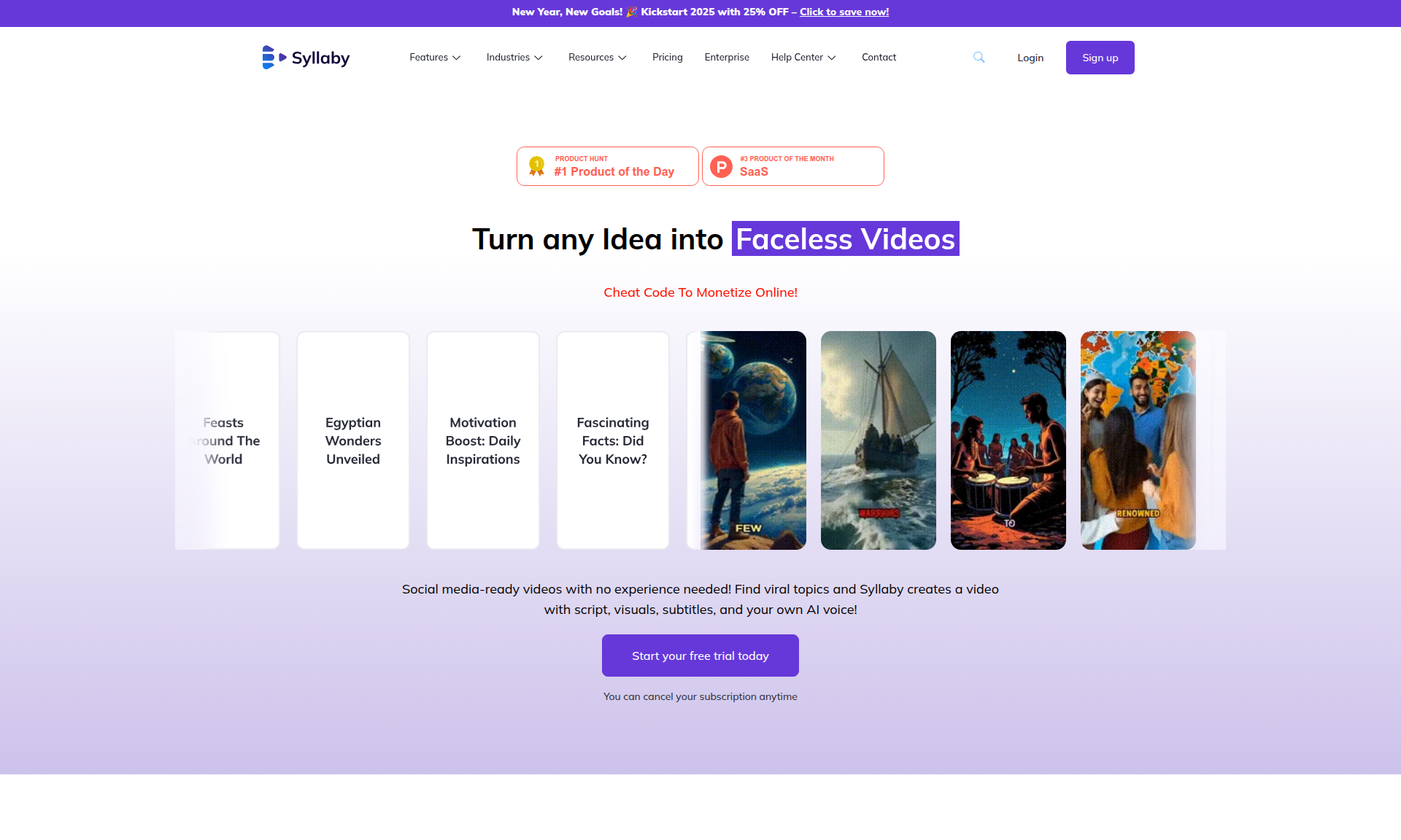 Syllaby Créateur de Vidéos IA 1
