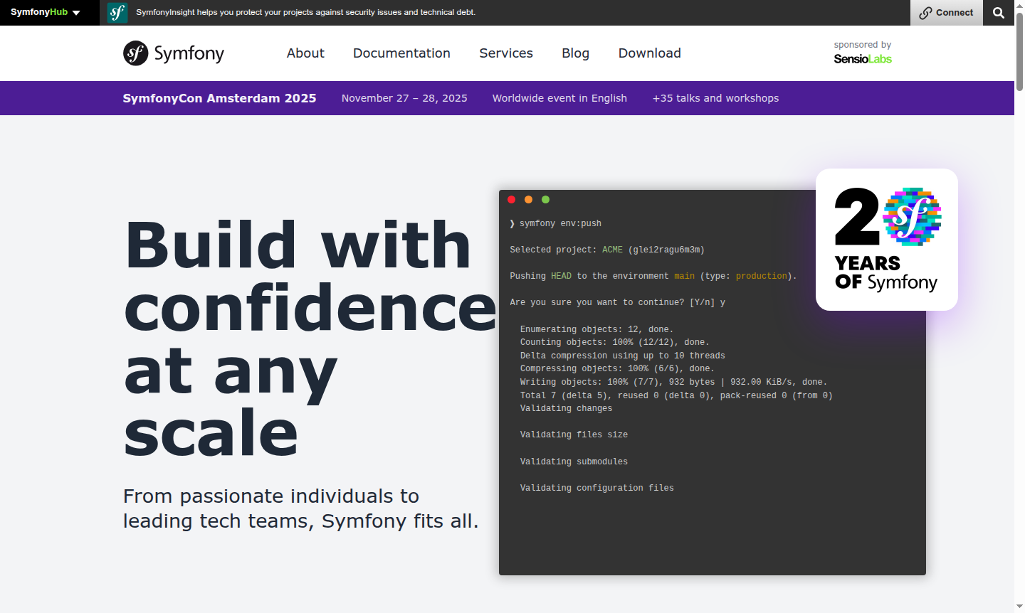 Symfony framework thumbnail