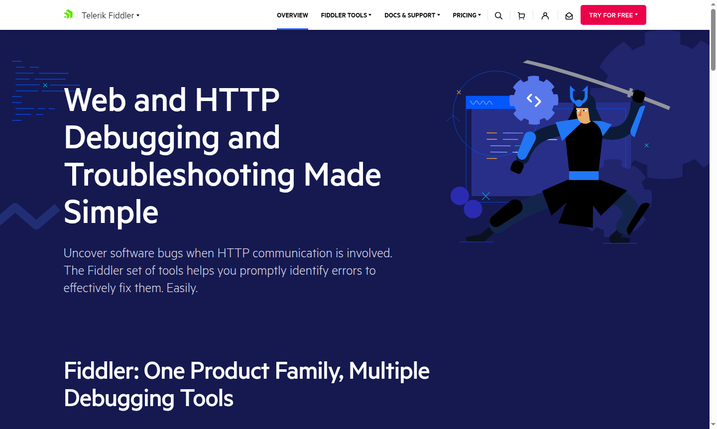 Fiddler tool interface