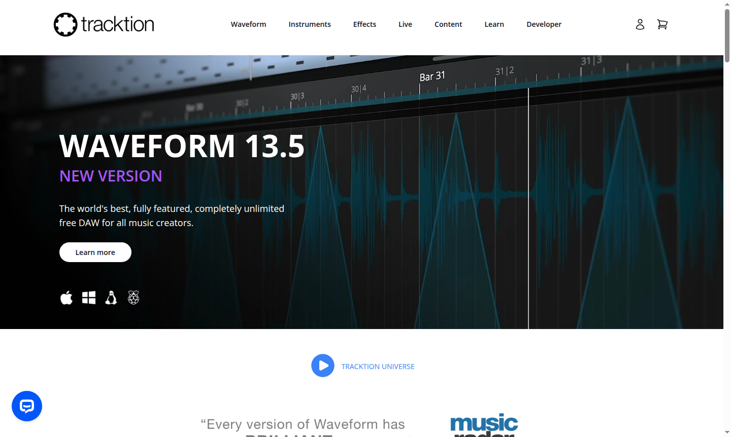 Waveform software interface thumbnail