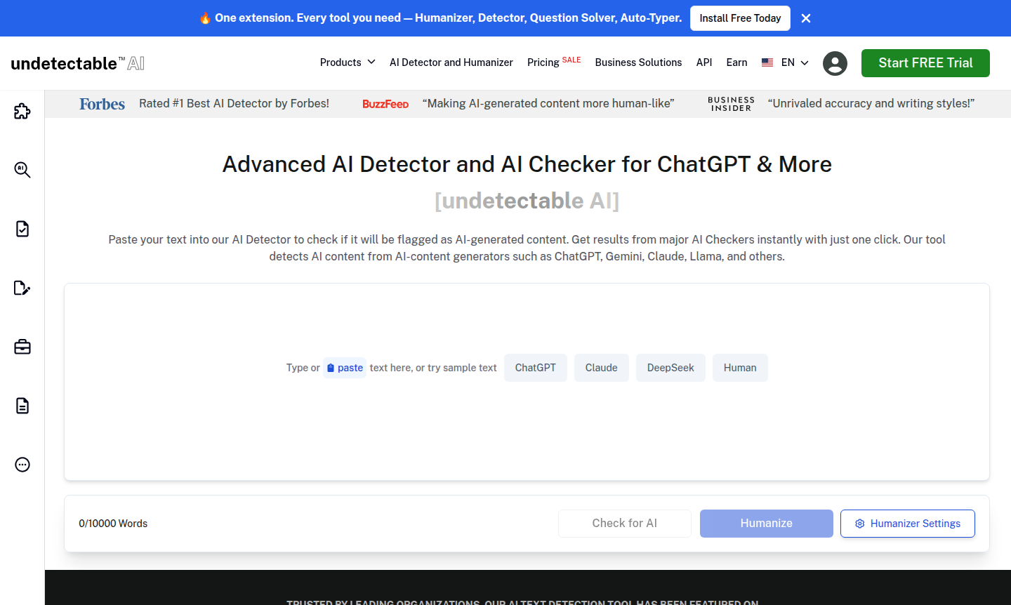 Undetectable AI tool interface thumbnail