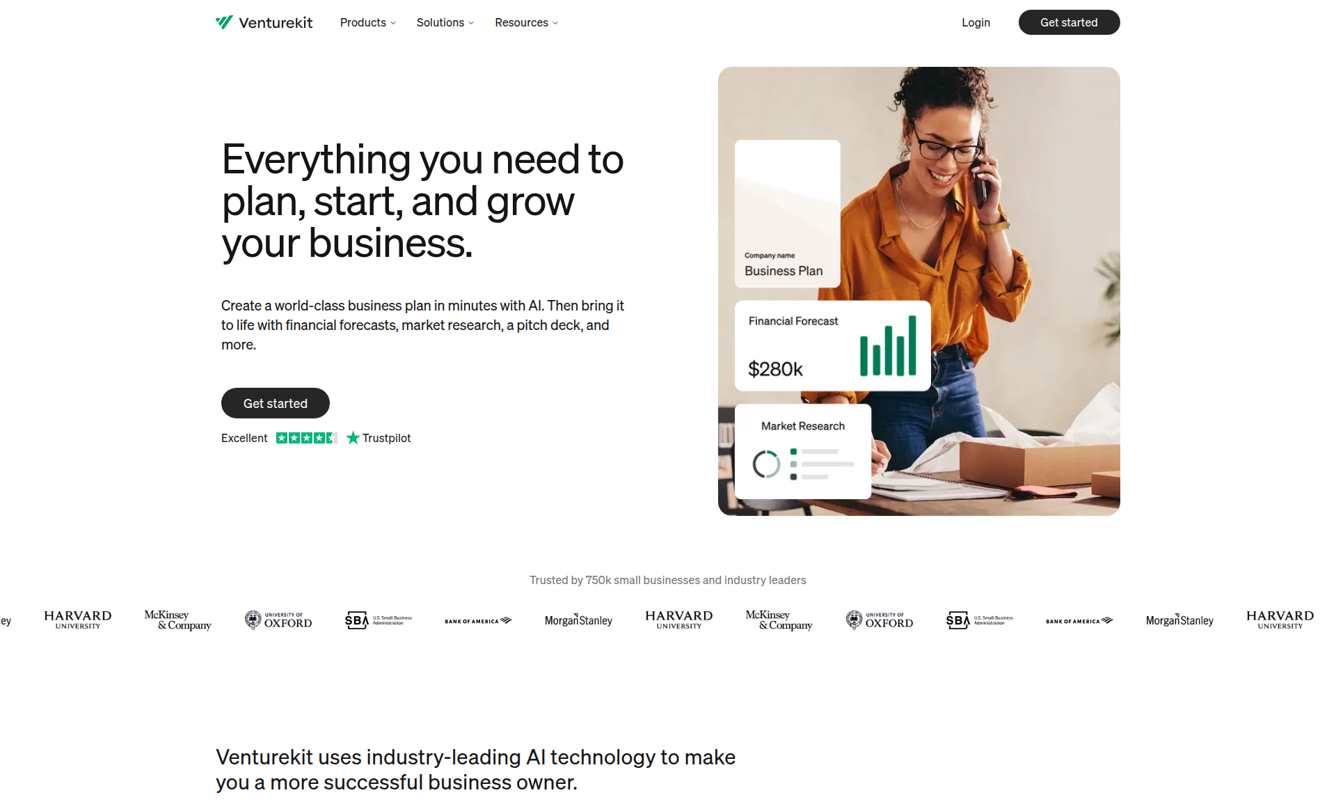 Venturekit AI Business Plan Generator 1