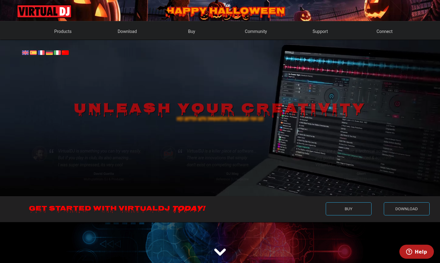 VirtualDJ software interface