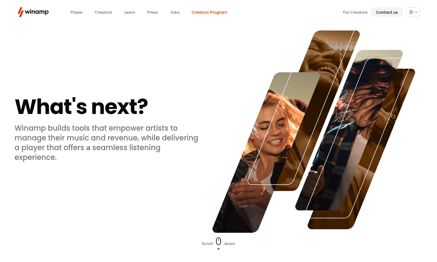 Winamp player interface