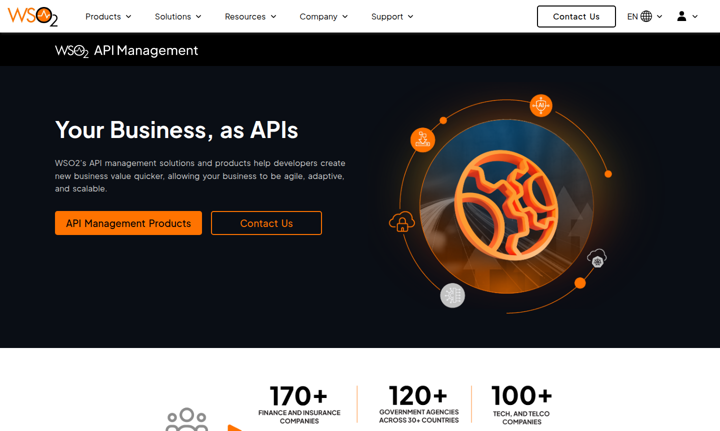 WSO2 API Management platform interface