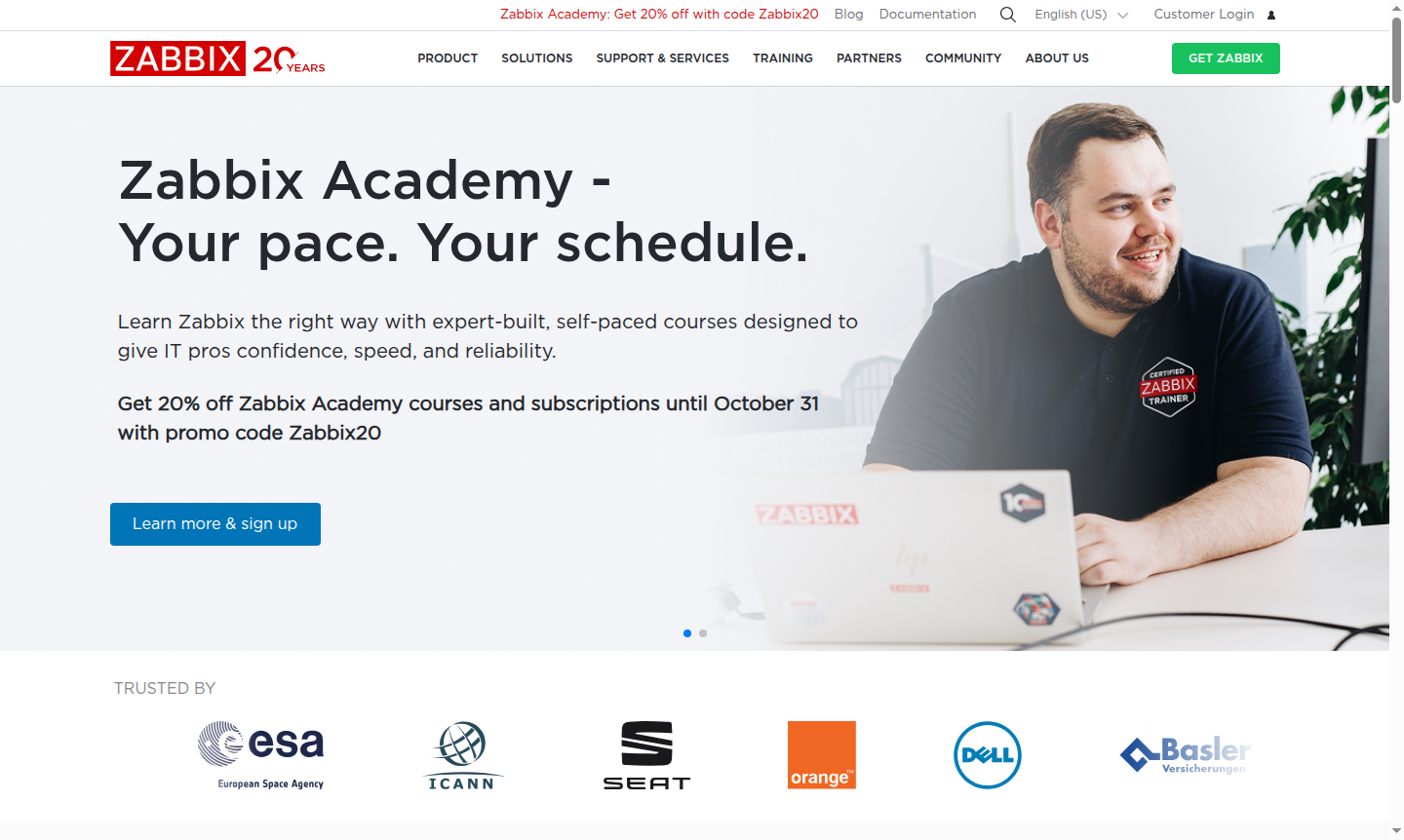 Zabbix monitoring dashboard